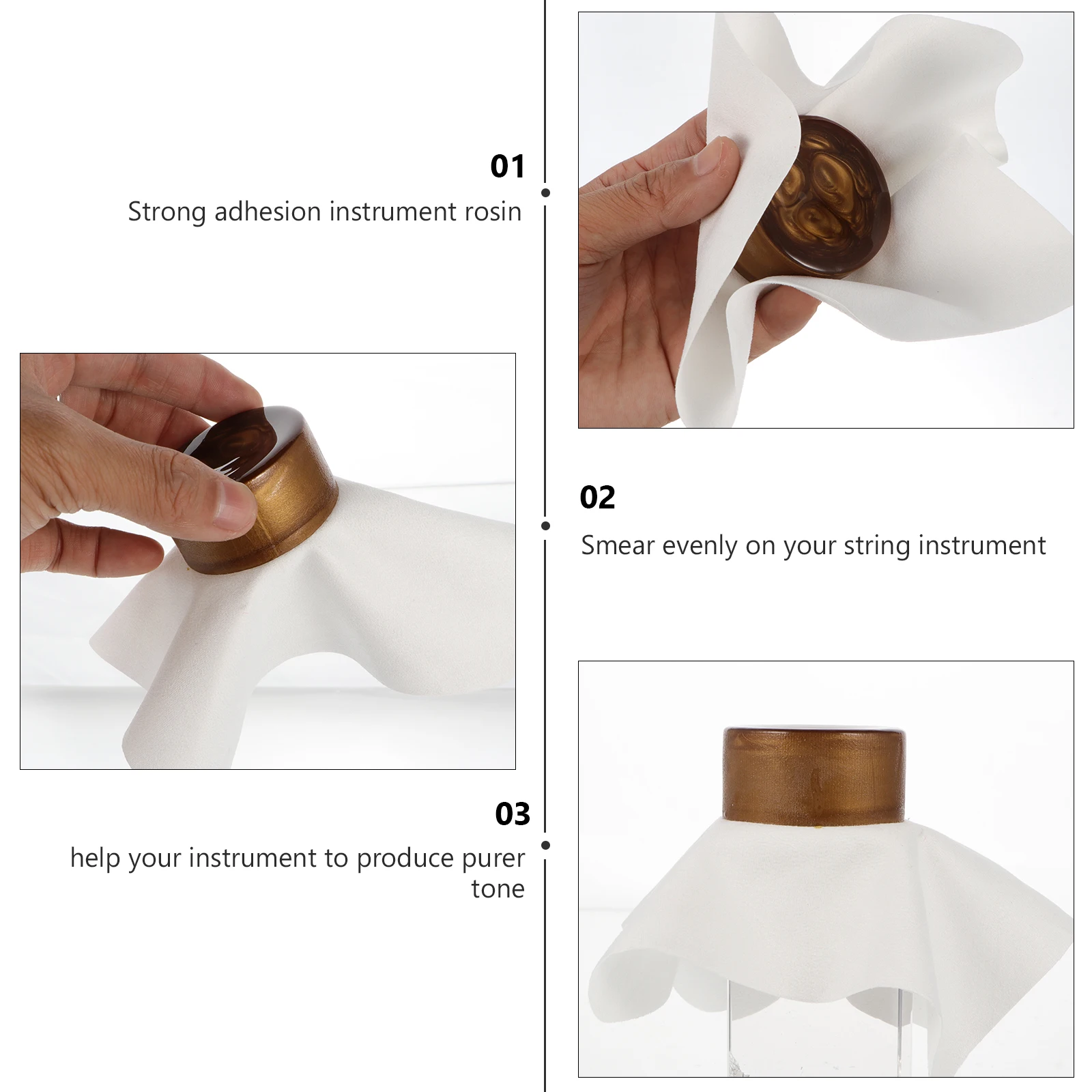 

Rosin Block Replacement Natural Instrument Maintenance Supplies Erhu Bow Premium for Low Powder Dust Instruments
