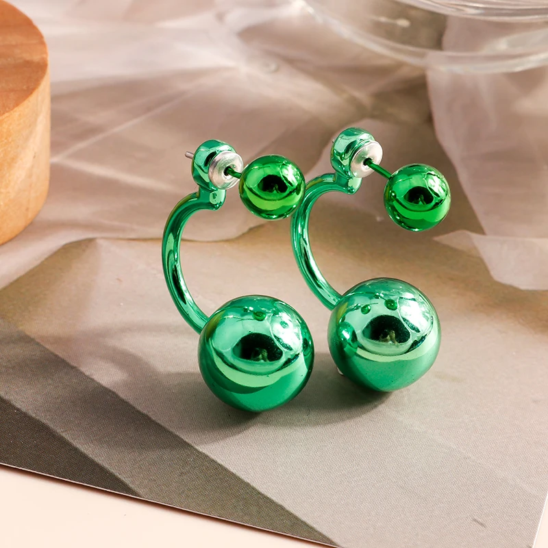 Grüne Farbe Tier Schmetterling Gummibärchen Frosch Ohrringe für Frauen Brincos Getränke Wolke Blume Sommer Hochzeit Schmuck Geschenke – Detail 4