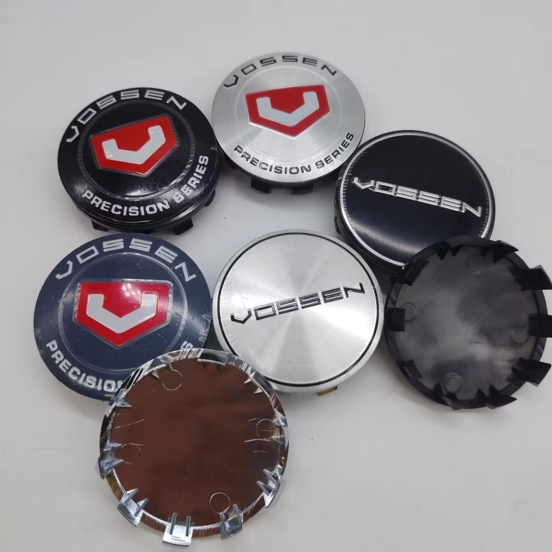 Комплект из 4 шт. 56-мм эмблем-колпачков для дисков Vossen, пылезащитные наклейки на колпаки для автомобильных дисков, автоаксессуары