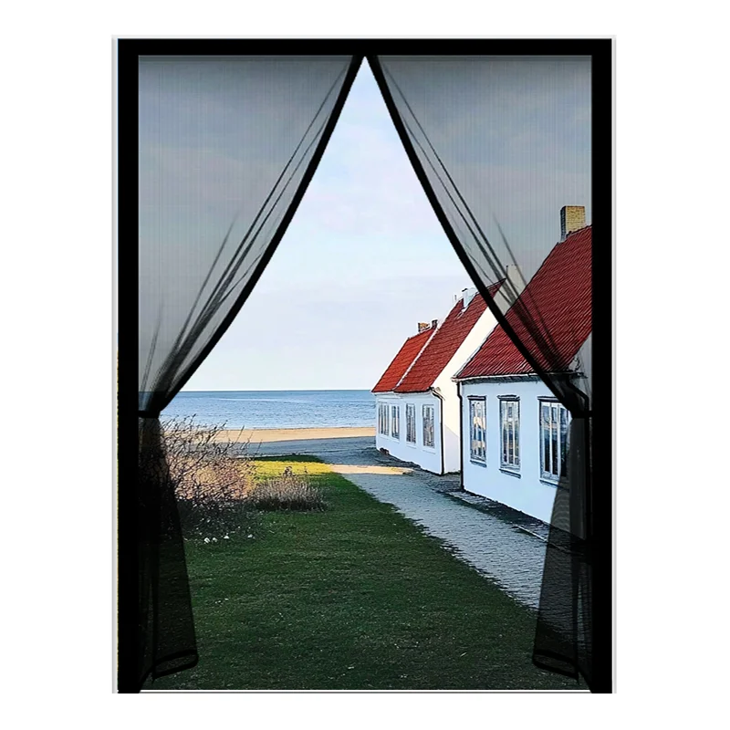 Magnetic Door Curtain, Hands-Free Design for Easy Access, Mosquito and Insect Protection, Breathable and Easy to Install