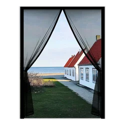 Magnetic Door Curtain, Hands-Free Design for Easy Access, Mosquito and Insect Protection, Breathable and Easy to Install