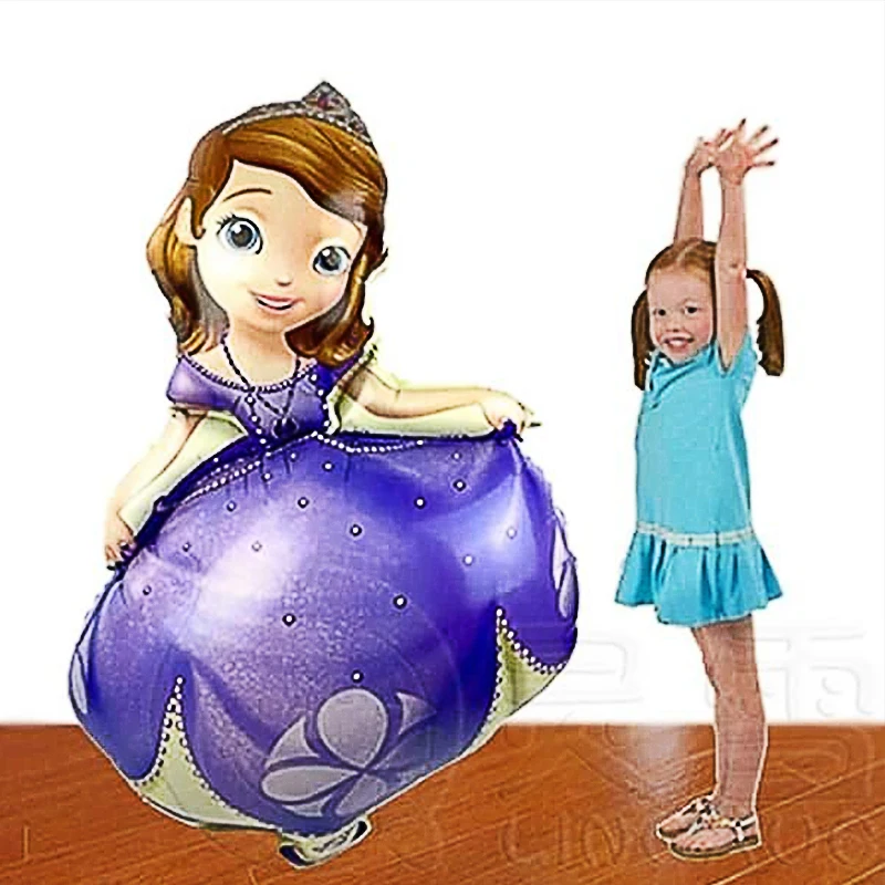 Disney księżniczka motyw balon śnieg biała syrenka księżniczka dzwon Sofia kopciuszek z balonów foliowych dekoracja urodzinowa dziewczyny