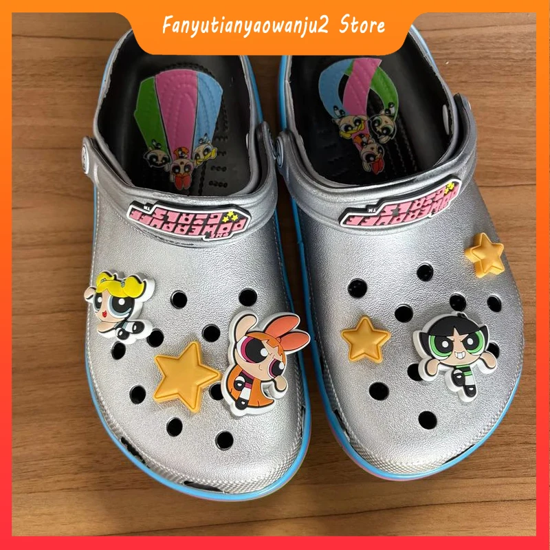 

New Feitian Little Policewoman Summer Hole Shoes Non-Slip Soft-Soled Beach Shoes Dirt-Resistant Lightweight Casual Sandals