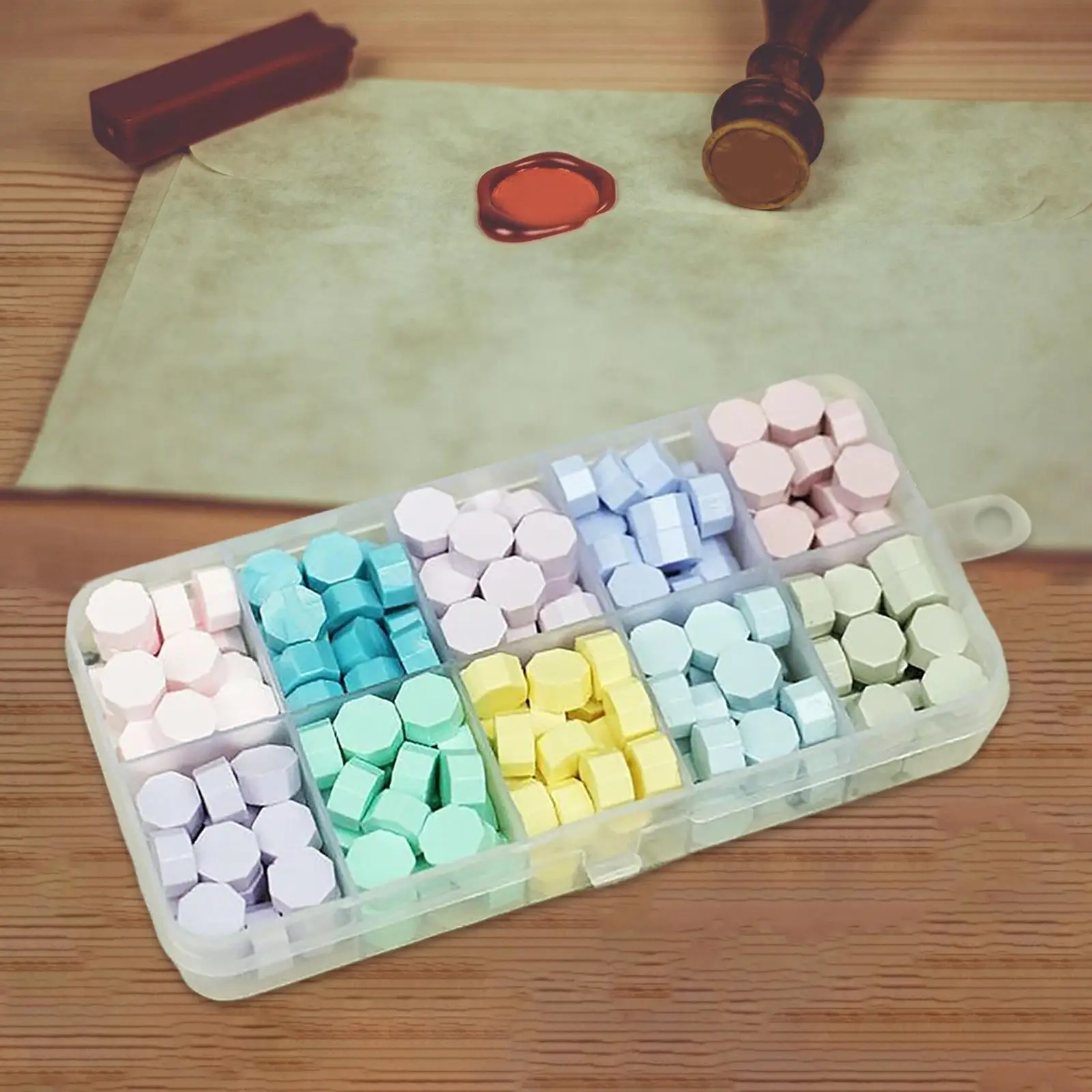 Letter Sealing Beads Kit Macaron Mix Wax Stamp Set for Wedding Invitations and Craft Gifts