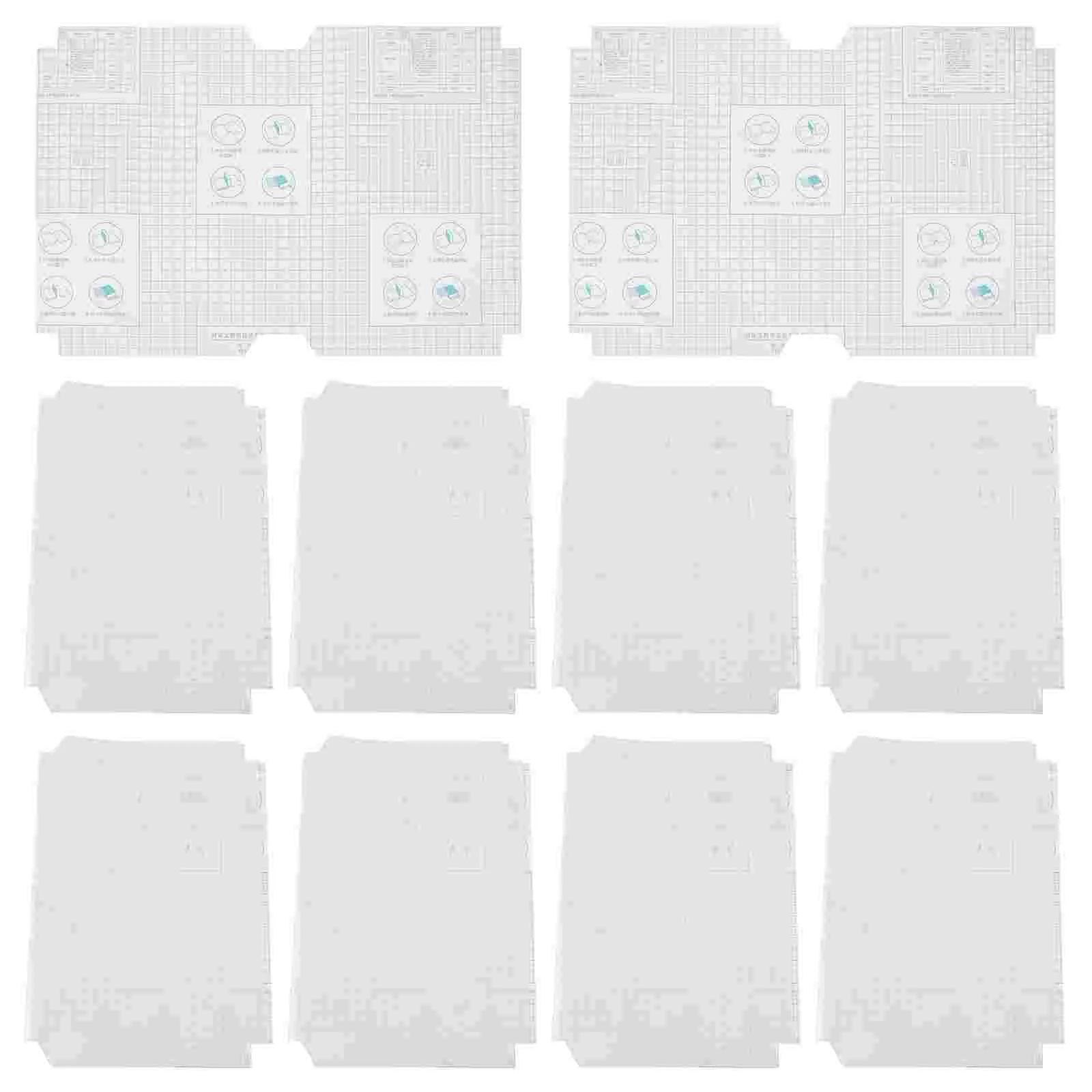 10 Sheets Paper Book Student Waterproof Cover Covering Film Clear Covers Abs Protection Sleeve