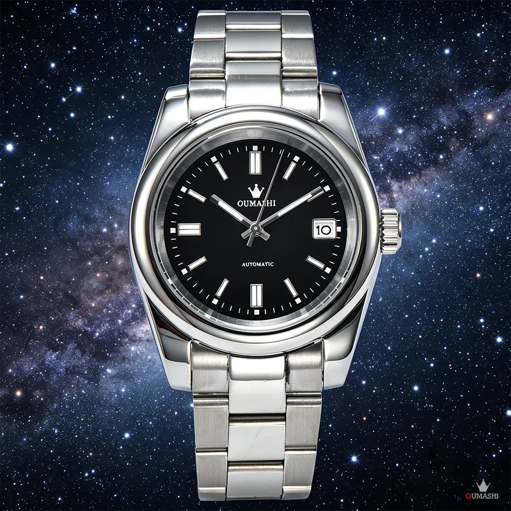 

39mm NH35 Watch High Quality Automatic Mechanical Watch Colorful Dial Stainless Steel Sapphire Glass Waterproof Case NH35 Watch