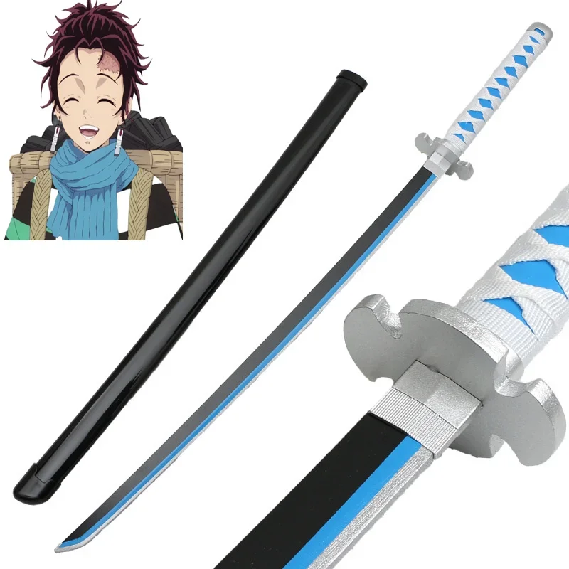 

104cm Anime Cosplay New Style Kamado Tanjirou Bamboo Assembled Sword 41inch Katana Weapon Model