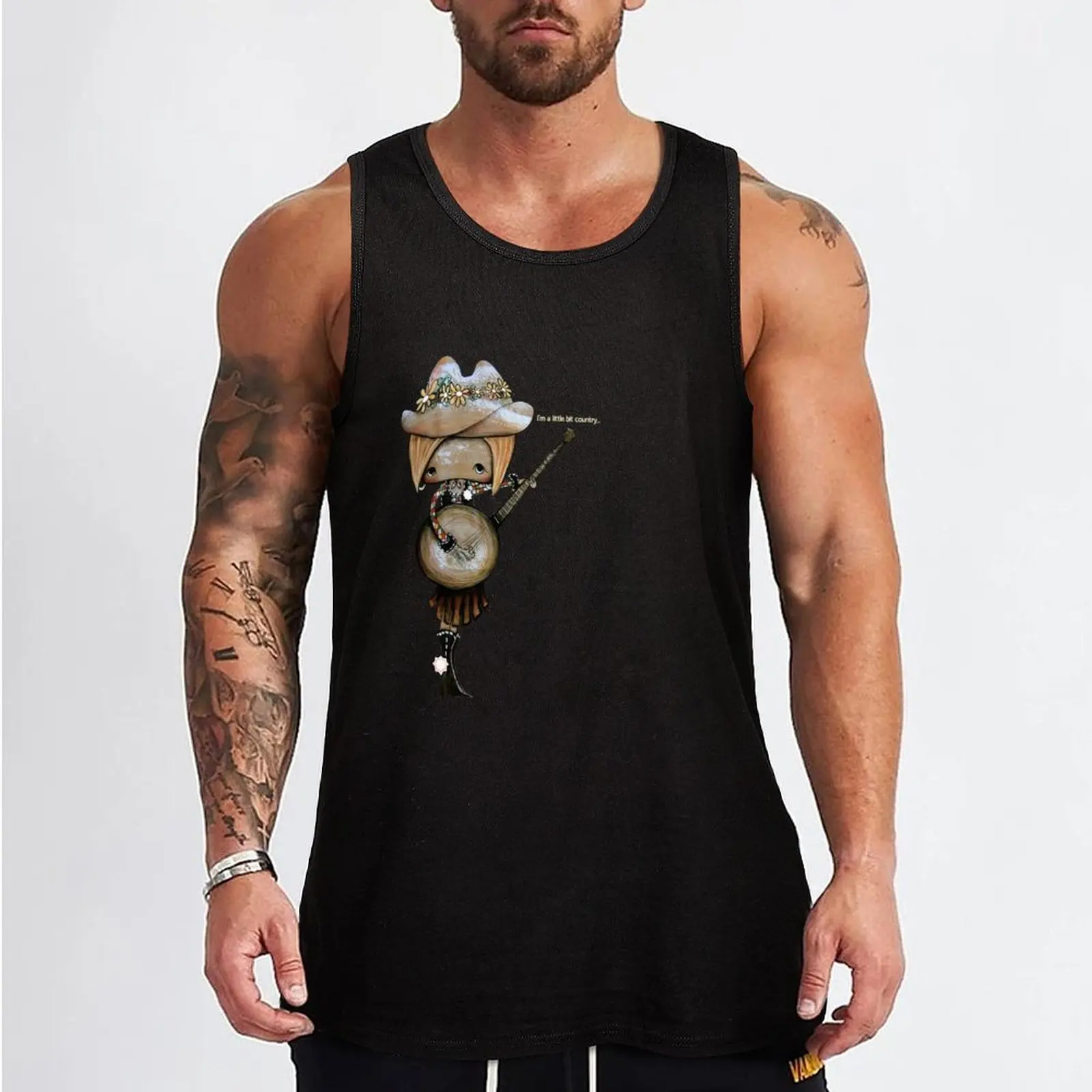 country girl Tank Top gym shirts T-shirts men