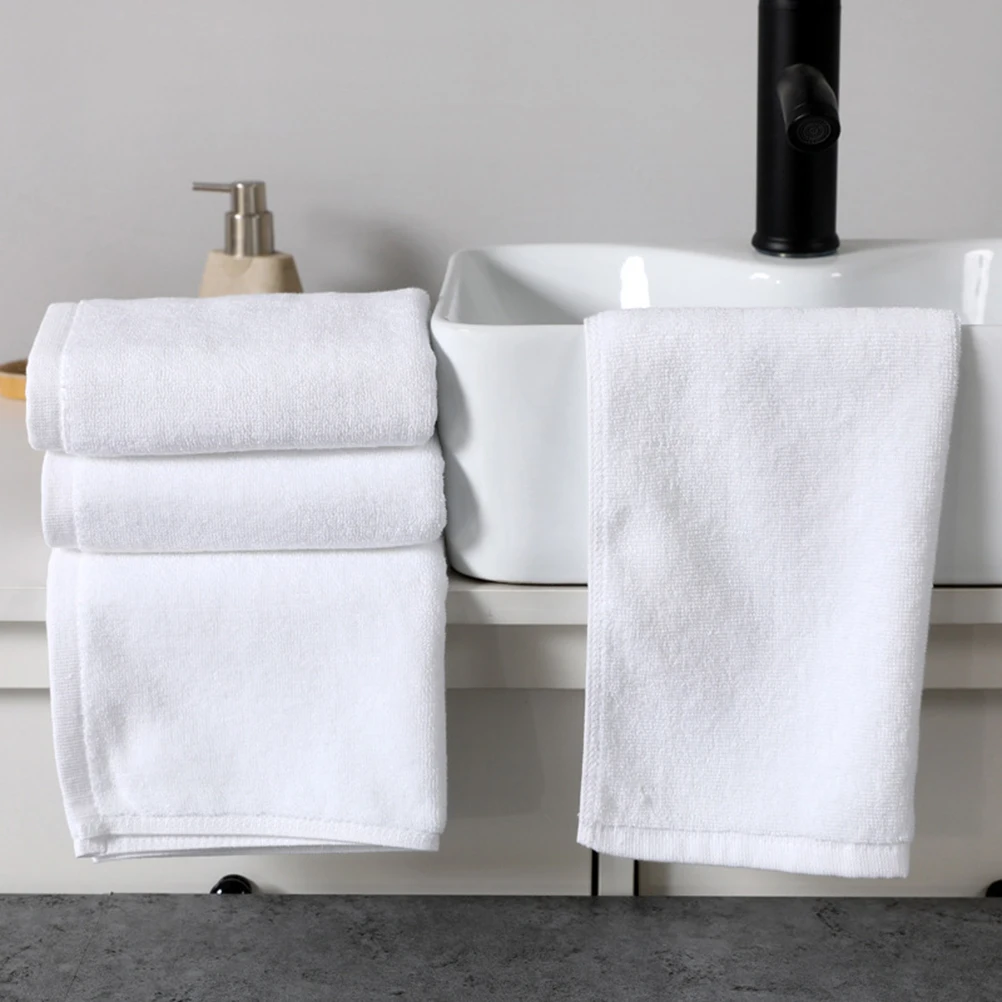 

4pcs 35X75Cm Pure Cotton Thickened Facial Towels Absorbent Bath Towel For Hotel Beauty Salon Home Gym Spa Face Washing Cotton