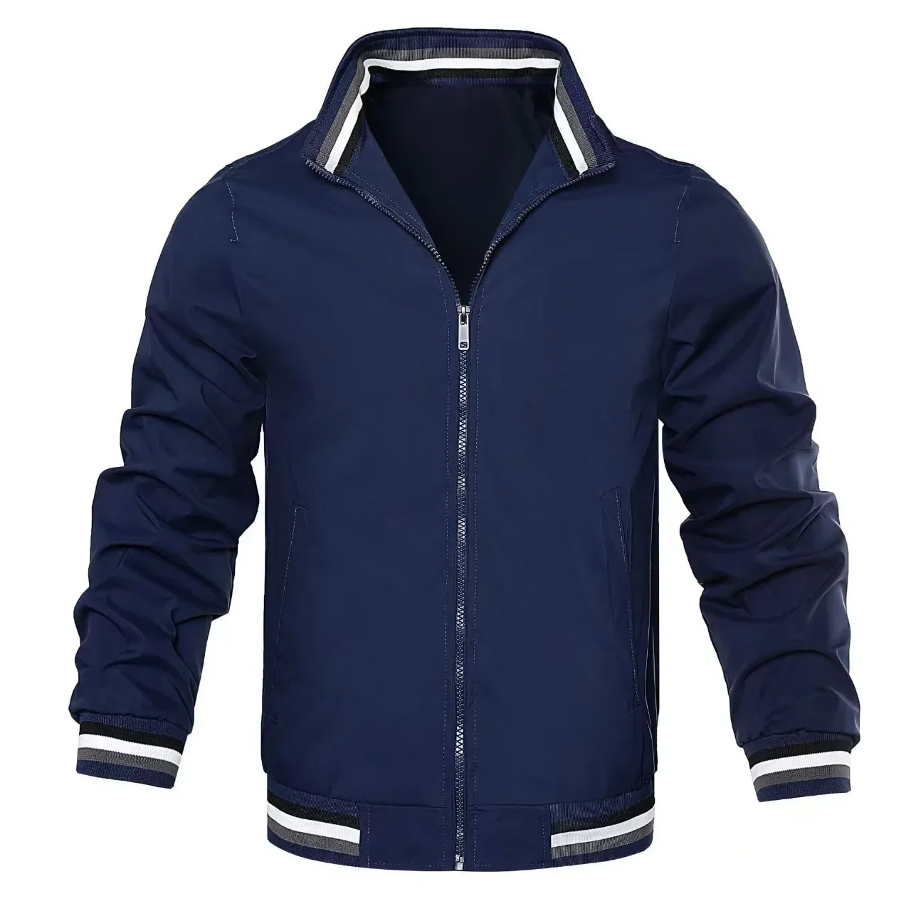 2025 Spring Autumn Bomber Jacket Men Black Casual Slim Fit Baseball Mens Jackets New Autumn Fashion High Quality Jackets for Men