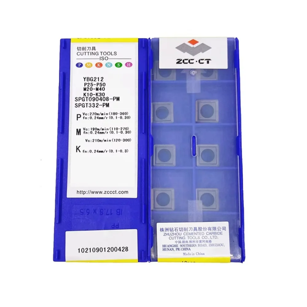 SPGT050204 SPGT060204 SPGT07T308 SPGT110408-PM YBG212 ZCC.CT كربيد إدراج معالجة الصلب مخرطة باستخدام الحاسب الآلي أداة القطع U-الحفر