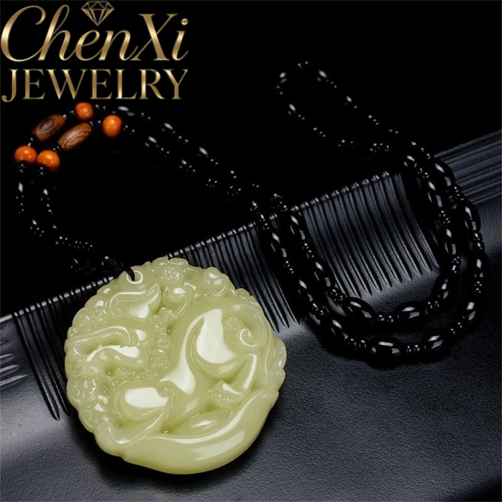 

High-End Natural Hetian Yellow Mouth Jade Pixiu Round Pendant Luxury Quality Fashion Fine Jewelry Exquisite Amulets Mascot Charm