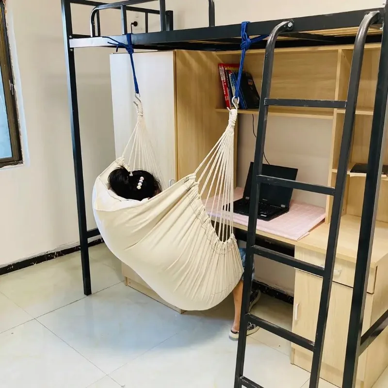 Indoor and Outdoor Hanging Chair Dormitory Hammock Lazy Chair Balcony Home Swing Chair Thickened Outdoor Hanging Chair no pillow