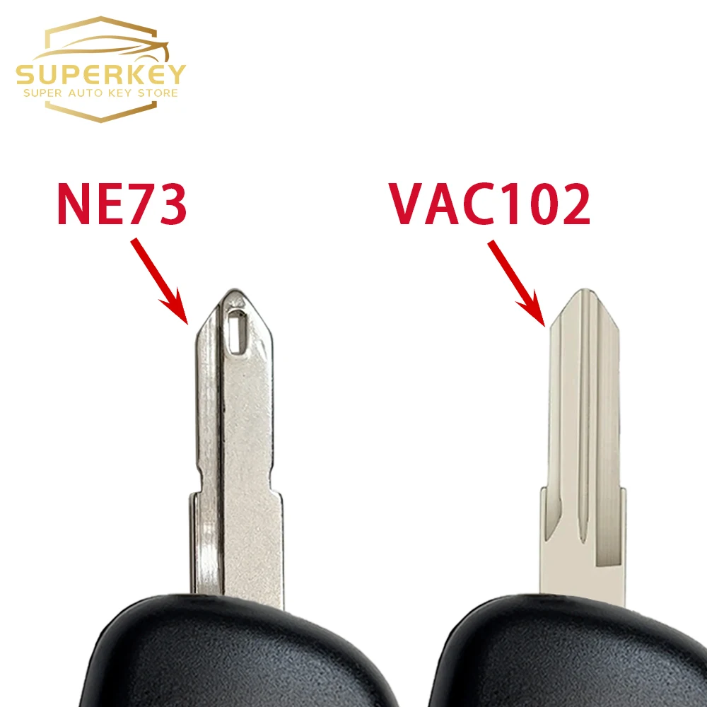 SUPERKEY Remote Car Key Shell Case For Renault Symbol 2011 Kangoo 2002-2004 For Renault Clio II 2001-2008 No Battery Holder