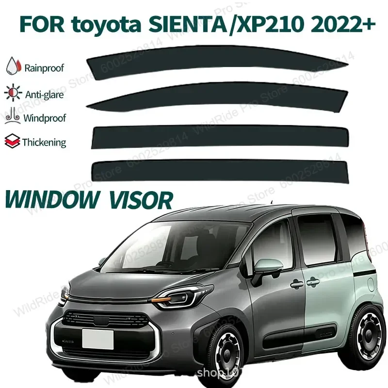 for Toyota SIENTA XP210 Weather Window Visor Thickened Window Rain Barrier