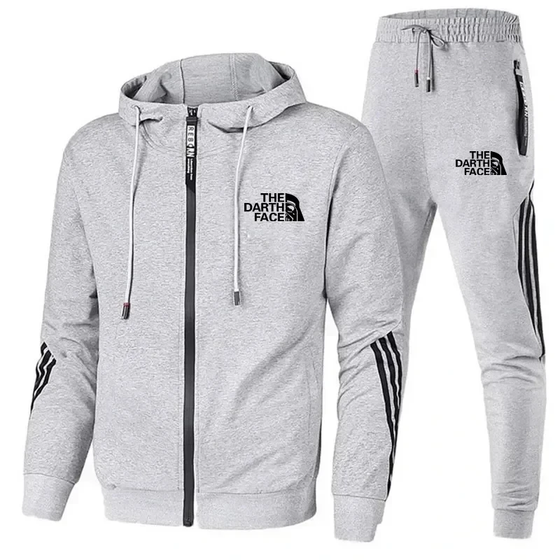 2024 Herensets Tweedelige Set Trainingspak Casual Jack Met Rits, Broek Harajuku Sportpak Lente En Herfst Hoodies Sportswearswe