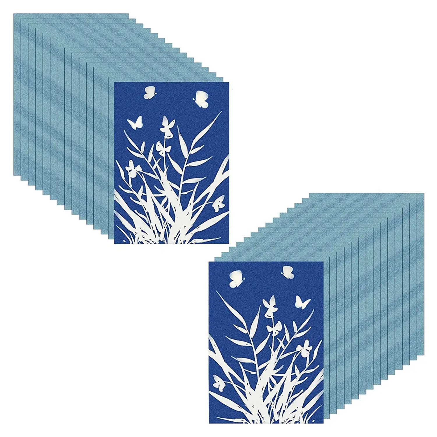 시안 타입 종이, A5 태양 인쇄 종이 키트, 고감도 태양 인쇄 자연 인쇄 종이, 태양 드로잉 종이, 30 개