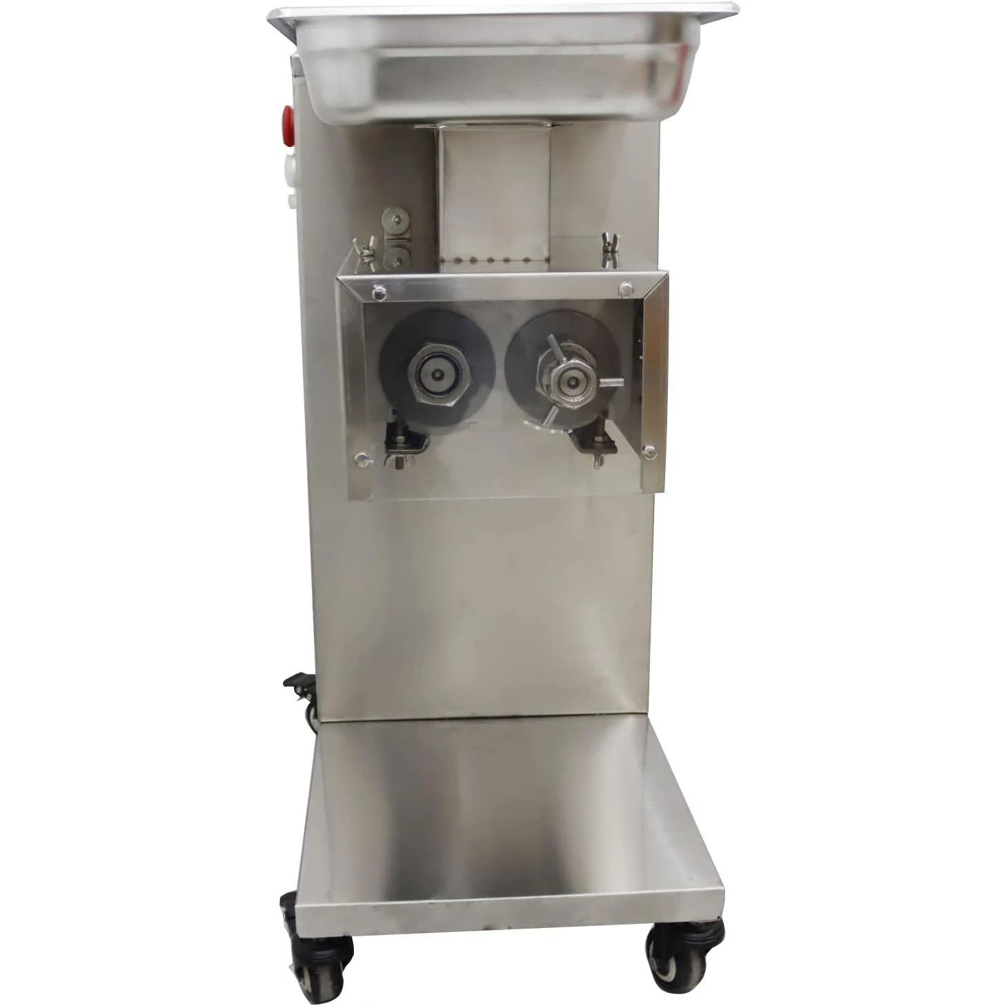 5 مللي متر ماكينة تقطيع اللحوم التجارية قطاعة اللحوم قطاعة كهربائية تمزيقه مكعبات لشريحة لحم البقر لحم الخنزير 5.7 × 3 بوصة مدخل التغذية QE 110 فولت