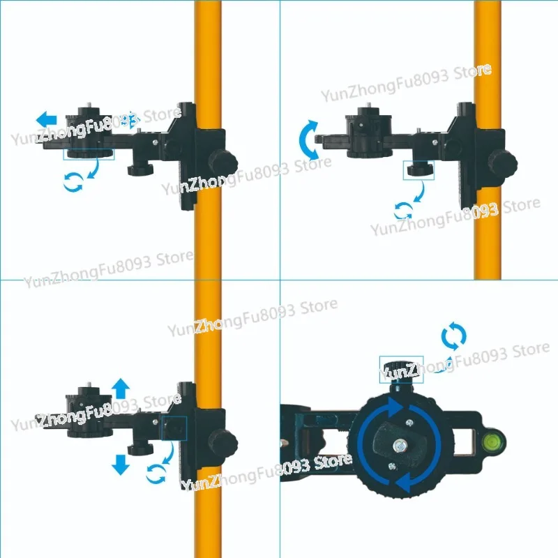 2.4M/ 3 M Adjustable Telescopic Laser Level Rod Stand Bar Extend Laser Level Bracket Ceiling Support Pole Tools Accessories