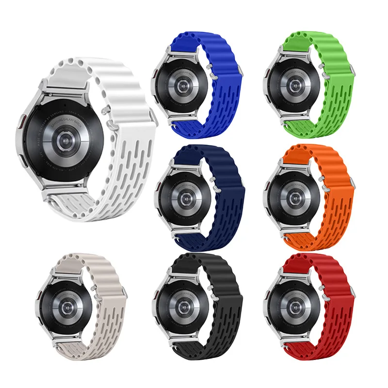 Pop For Samsung Watch 6 4 Classic Watch Band Silicone Strap For Samsung Galaxy Watch7 6 5 4 40mm 44mm 42mm 46mm 43mm 47mm Strap