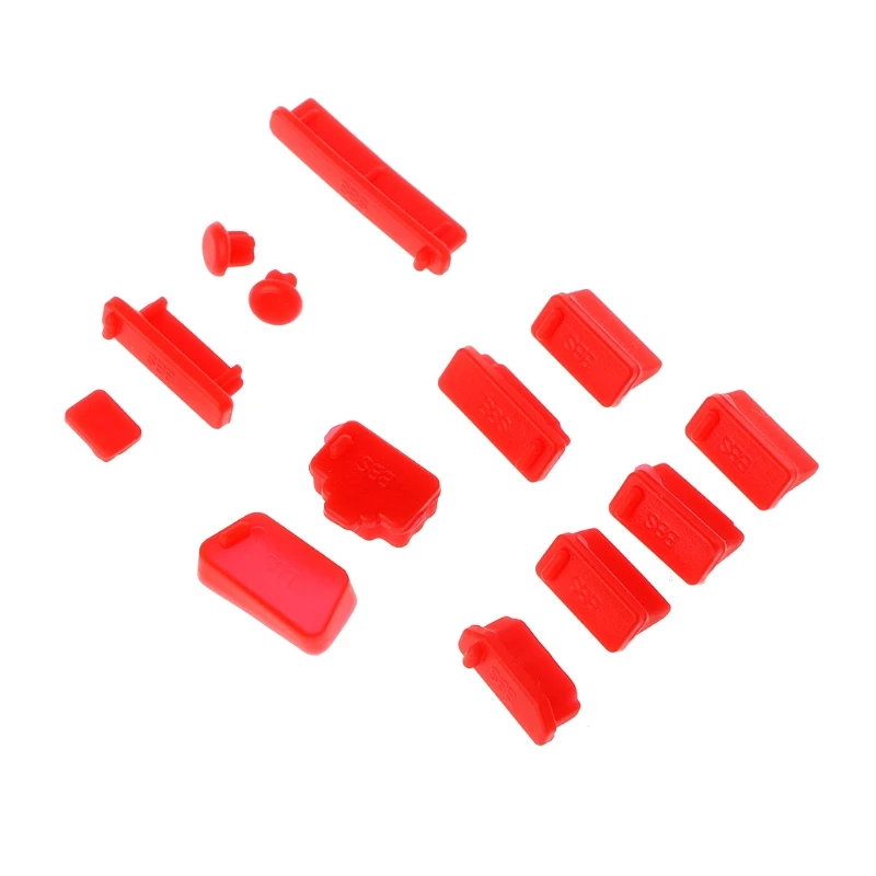 13PCS Universal Colorful Silicone Laptop Anti Dust Plug Cover Stopper Dustproof Computer Accessories