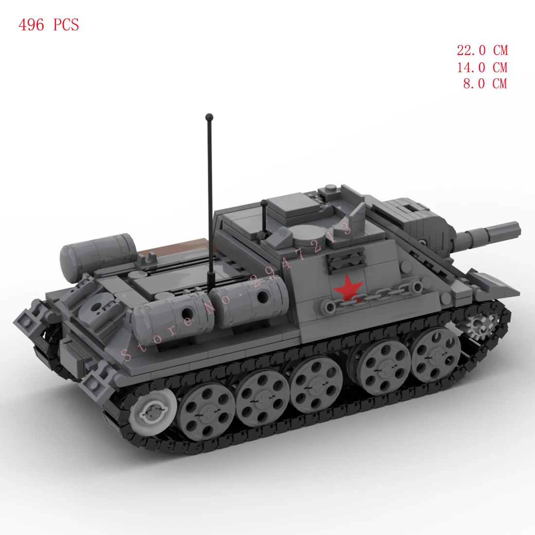 hot military WWII technical Soviet Army SU-122 Self-propelled artillery tank war weapon bricks vehicles Building Block toys gift