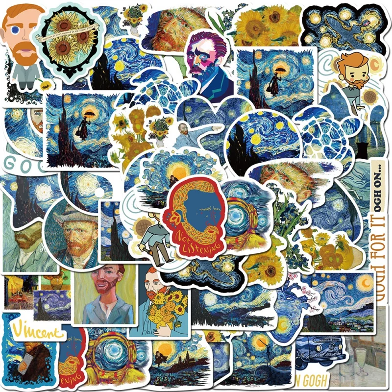 40/50PCS Classical and Modern Abstract Art Stickers Cartoon Graffiti Stickers For Laptop Luggage Decal