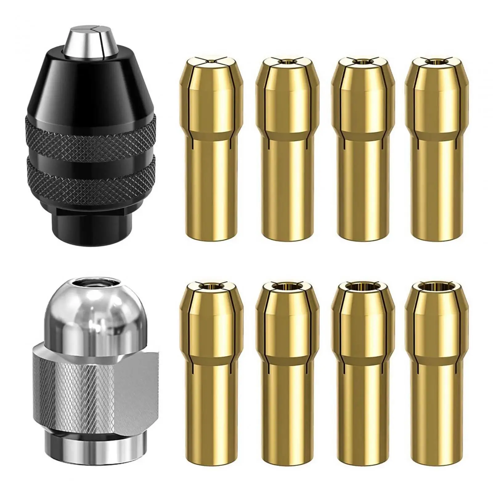 Drill Chuck Collet Set Power Tool Accessories Polishing Machine Engraver M8 Multi Chuck Drill Bit Adapter Fits Rotary Tools