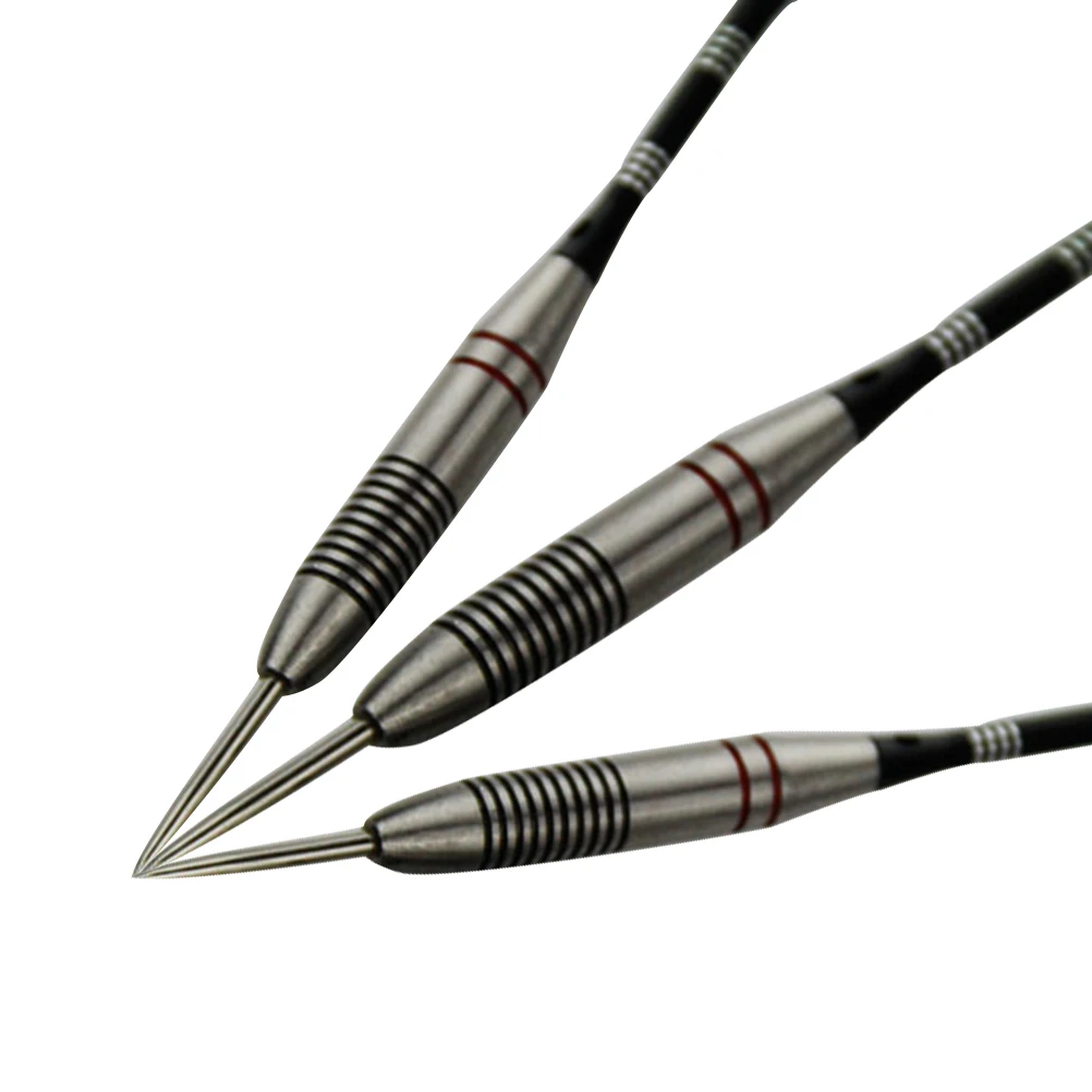 

3 pcs Stainless Steel Set Steel Tip Aluminum Shafts Reinforced Rigidity Flight Stability Cool Pattern Wings Portable Box
