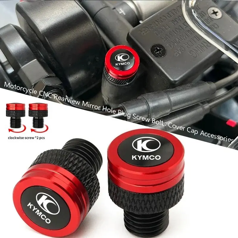 

For KYMCO Xciting 250 300 400 AK550 CT250 CT300 S400 Downtown 125i 350i X-Town Motorcycle Rearview Side Mirror Hole Cap Plug