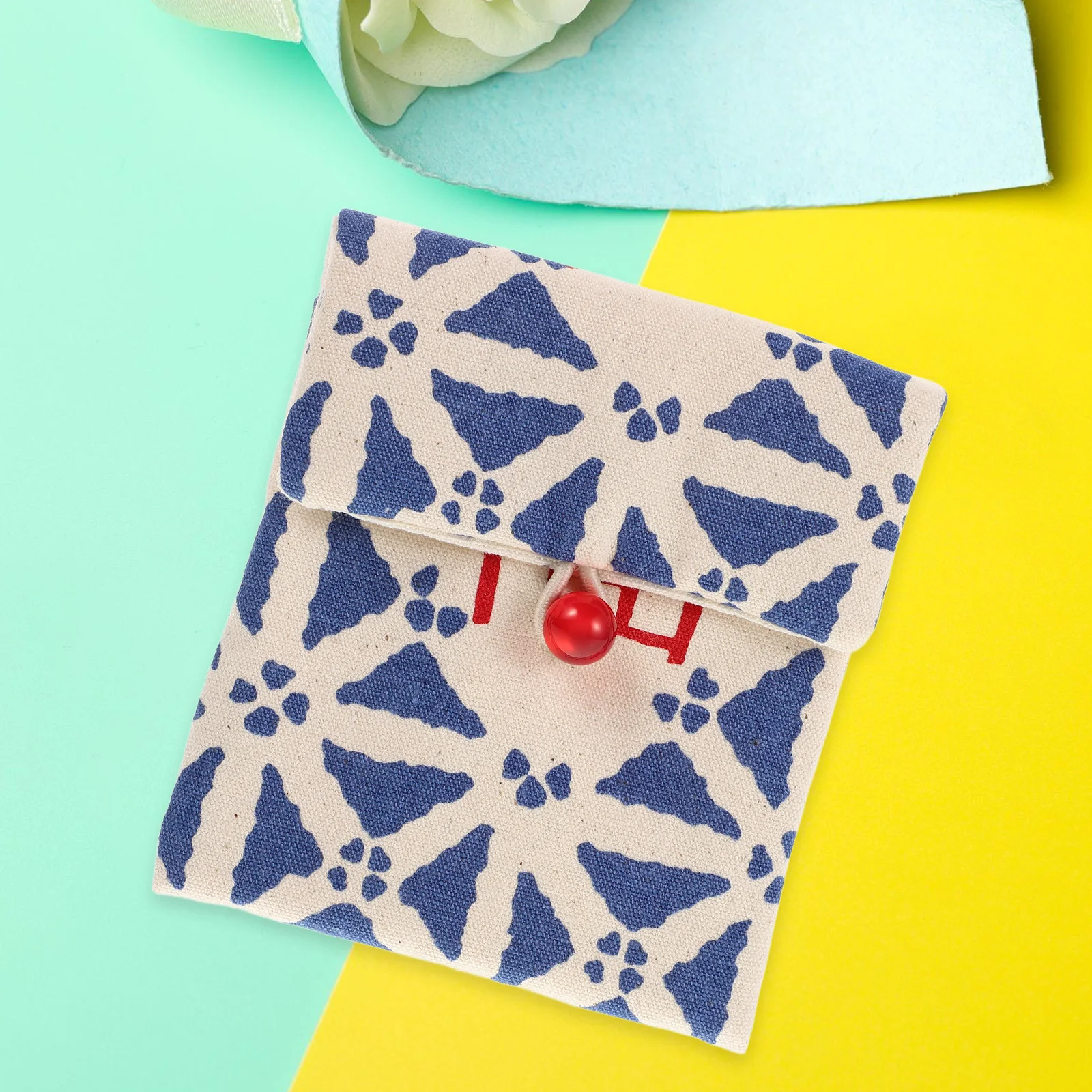 

1pcs Jewelry Pouch Fu Character Small Drawstring Bag For Earrings Necklaces Rings Storage Travel Organizer Cloth Pouch