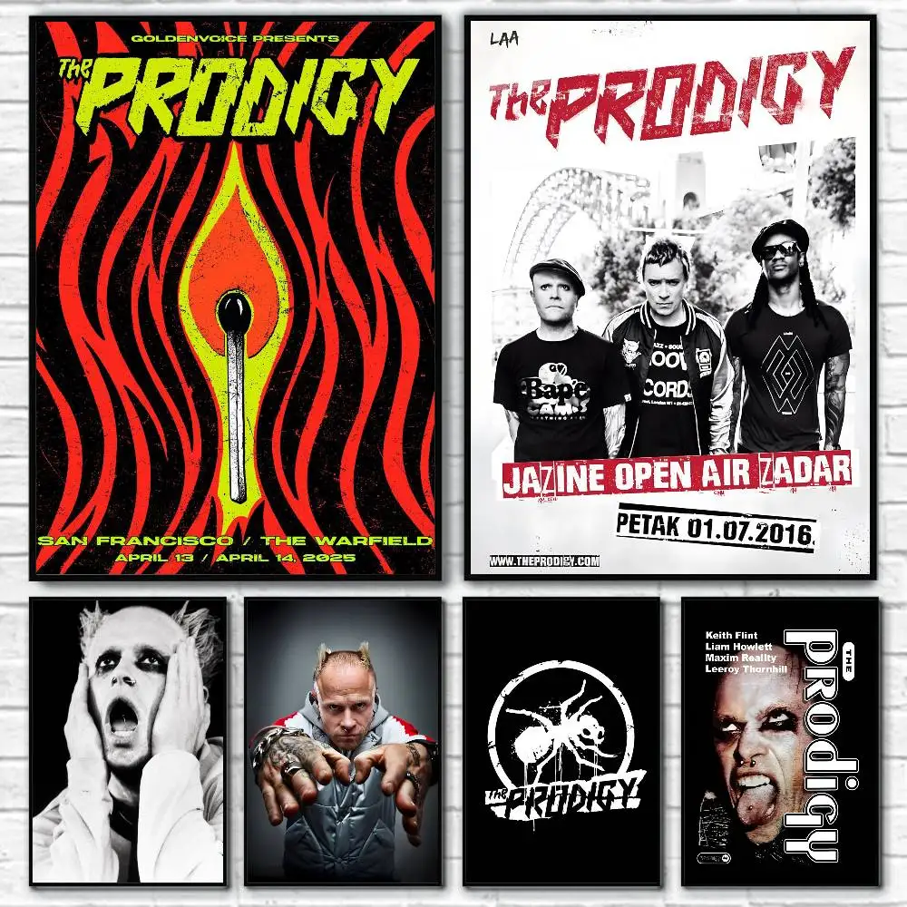 1 Stück The Prodigy Poster-Aufkleber, wasserfest, Wandkunst für Wohnzimmer, Schlafzimmer, Heimdekoration
