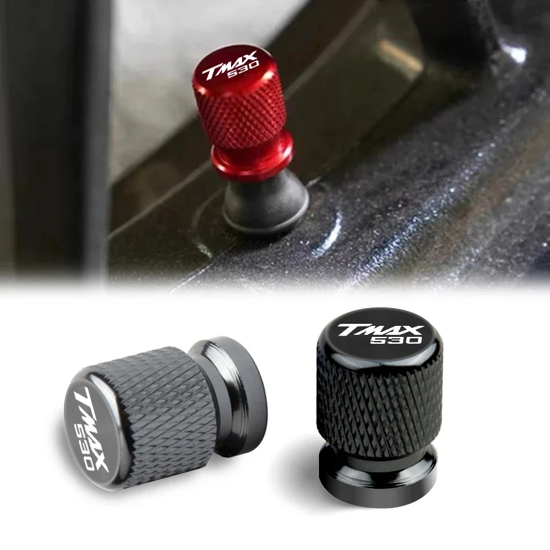 2 Pcs Motorcycle Accessories For YAHAMA TMAX TMAX530 TMAX530 Aluminum Alloy Tire Valve Air Port Stem Cover Caps