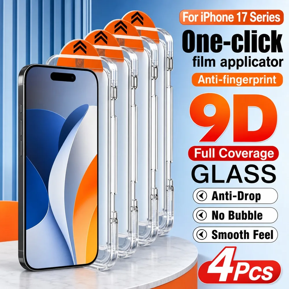 4 Stück Panzerglas für iPhone 14 14 Plus 15 16 17 18 Displayschutzfolie für iPhone 14 Pro 14 Pro Max 15 Pro 16 Pro 17 Pro 18 Pro