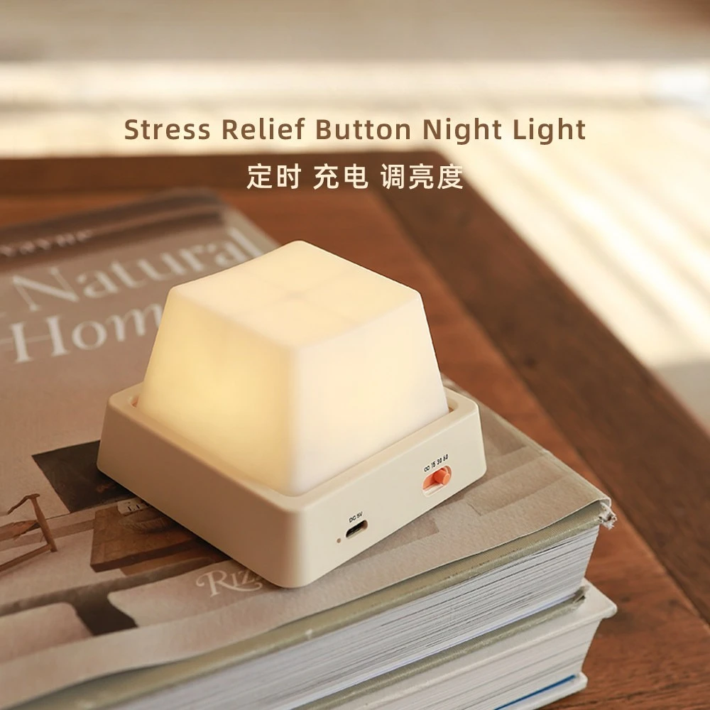 Unzip The Button Light New Product in 2026, Simple and Creative Charging, Regular Brightness Adjustment, Bedroom Bedside Light