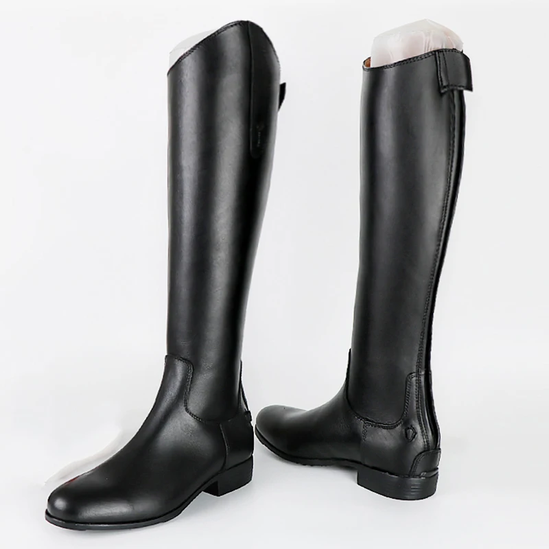 Horse Riding Boots High Equestrian Boots Dressage Obstacle First Layer Cowhide Riding Boots