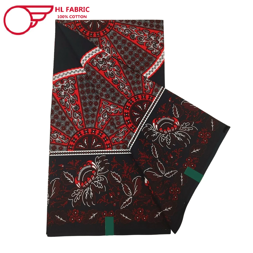 Lilin vertikal 100% katun lilin Afrika kain Batik cetakan blok Ankara Nigeria kain Pagne Hollandais Belanda untuk menjahit VL-82