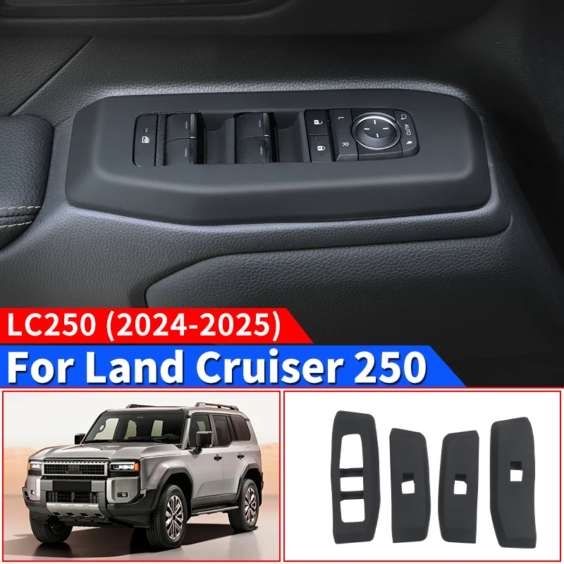 

For Toyota Land Cruiser 250 2024 2025 Prado LC250 1958 First Edition FJ250 Car Window Control Panel Silica gel pad Accessories