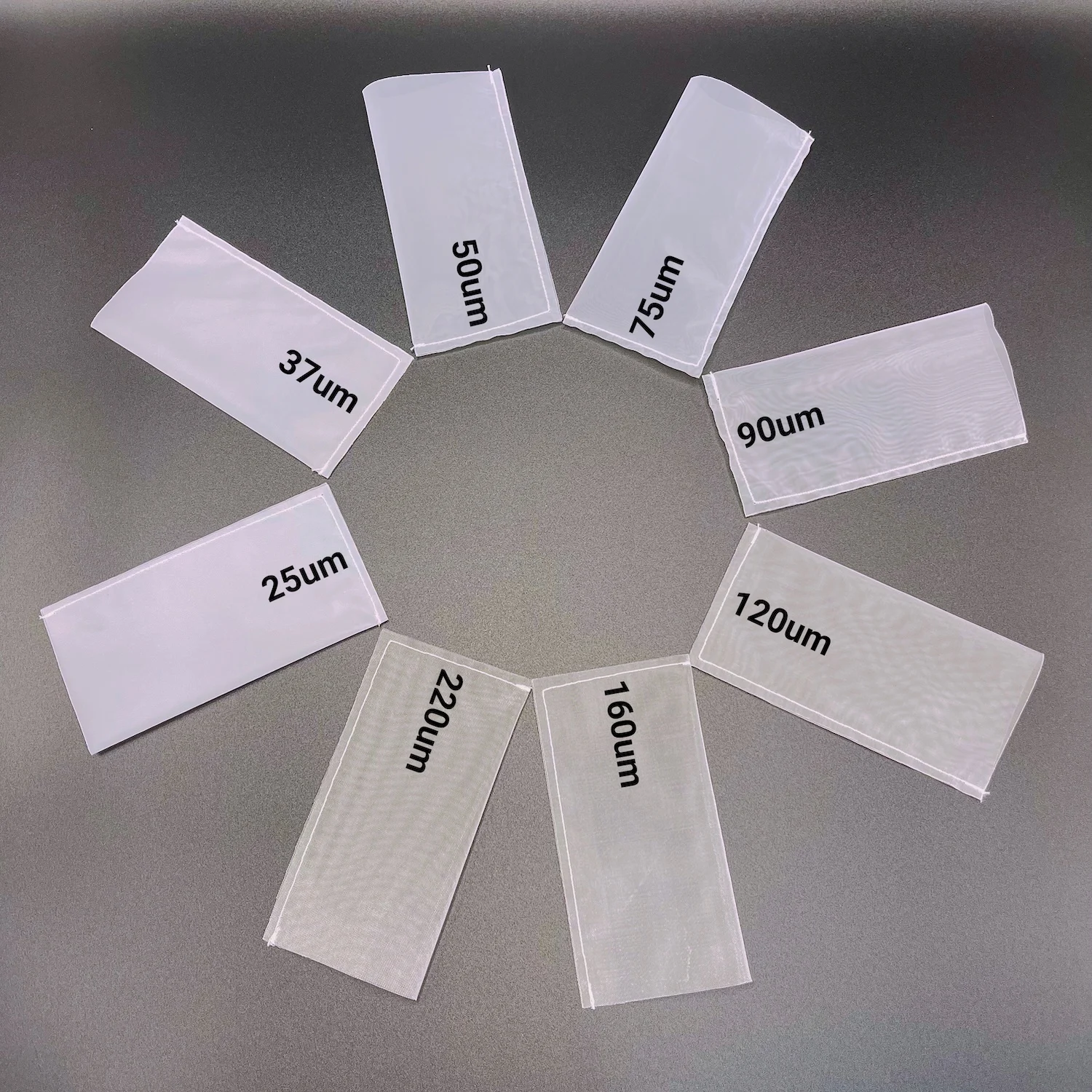 2x4'', 2.5x4.5'' 3x6 Inch Premium Nylon Rosin Press Filter Bags Tea Filter Bags with Clear Packing Card All Micron Size 25-220um