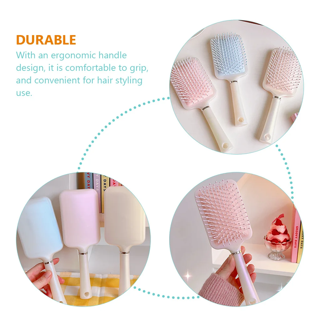

2pcs Comb Hair Styling Plastic Hairbrush Massage Scalp Salon Hairdressing Ergonomic for