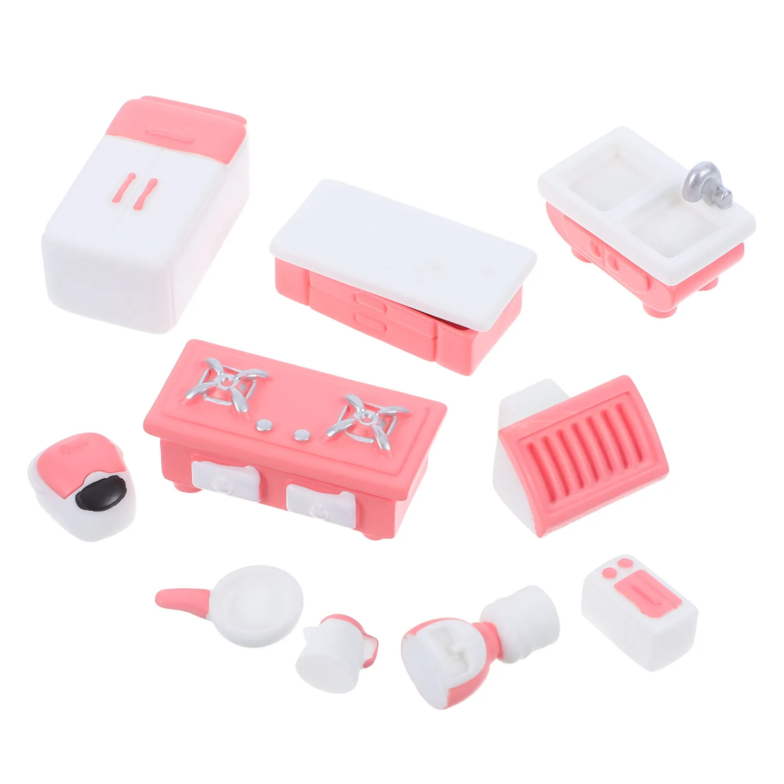 

10Pcs Miniature Kitchen Supplies Set Small Realistic Accessories Creative DIY Decoration Mini Cooking Utensils Tiny House