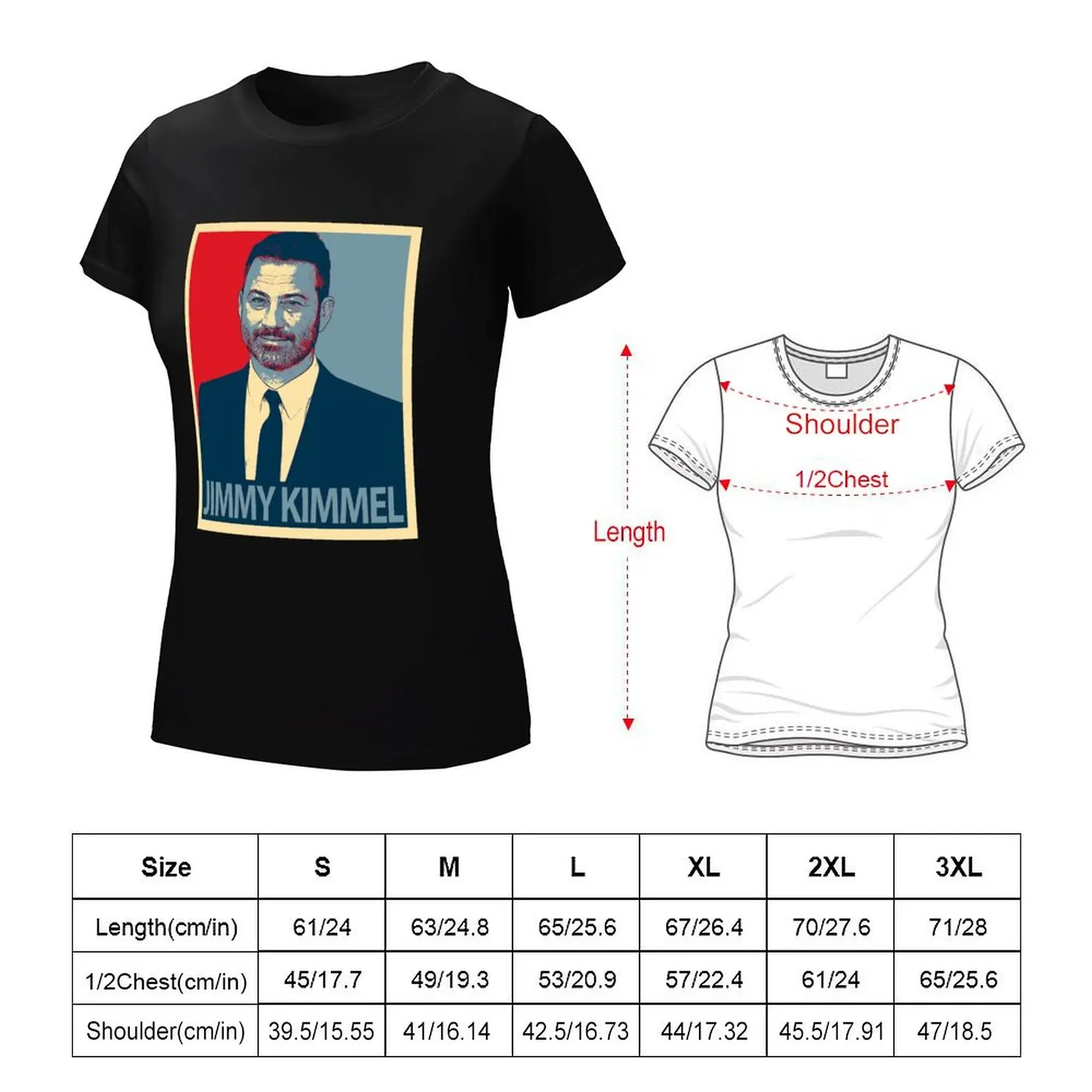 Jimmy Kimmel T-Shirt tops kawaii clothes lady clothes Female clothing plus size t shirts for Women loose fit