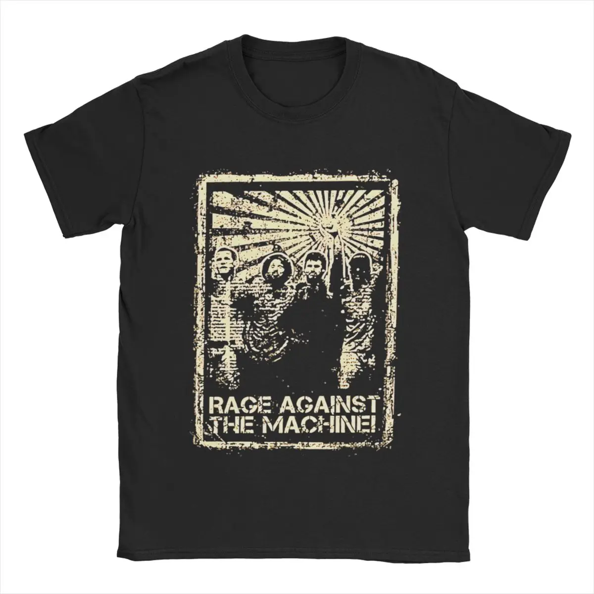 Vintage Vintage Rage Against The Machine Rock Band T-Shirts Men Women Cotton Tees Shirt Unique Clothing