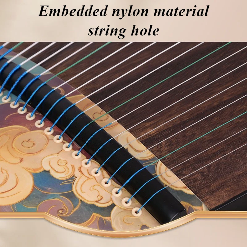 Guqin chino hecho a mano, rendimiento portátil, Guzheng pequeño, práctica para principiantes, instrumentos musicales tradicionales Guzheng profesionales