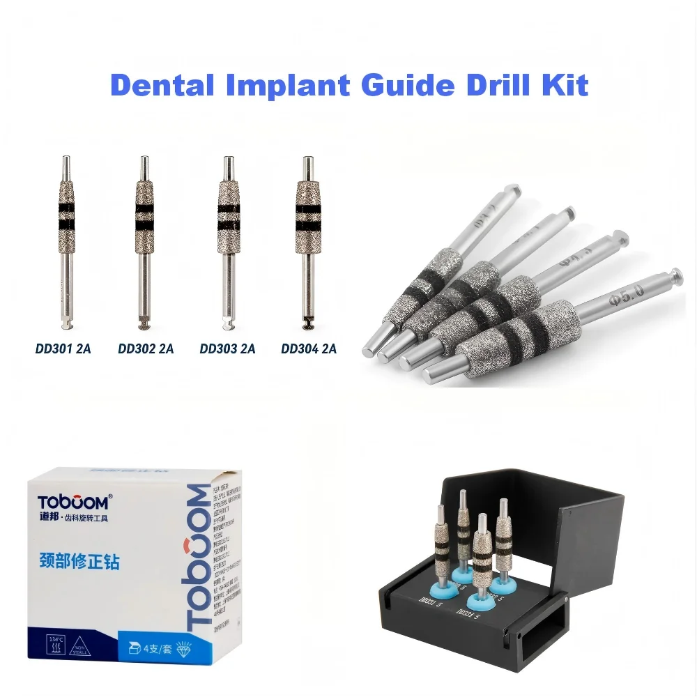 Neck Correction Drill Set 4pcs/box Dental Implant Guide Drill Kit for Implant Surgery Countersink Drill Set oral implant tool