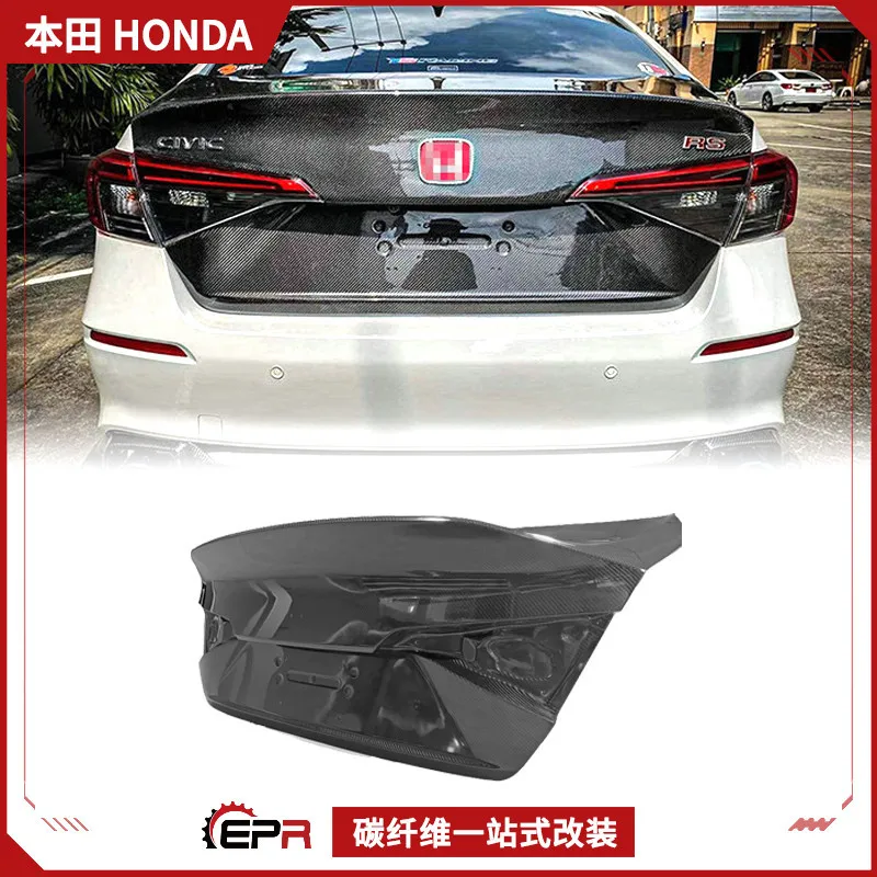 

22 модели, подходят для Honda Civic 11-го поколения, детали модификации из углеродного волокна, крышка багажника, задний хвост багажного отделения