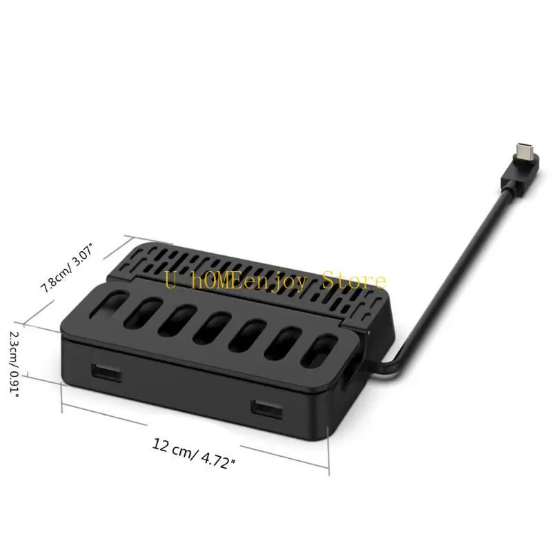 B0KF Game Console Docking Station Base Stand Hub Holder حامل Dock لـ SteamDeck