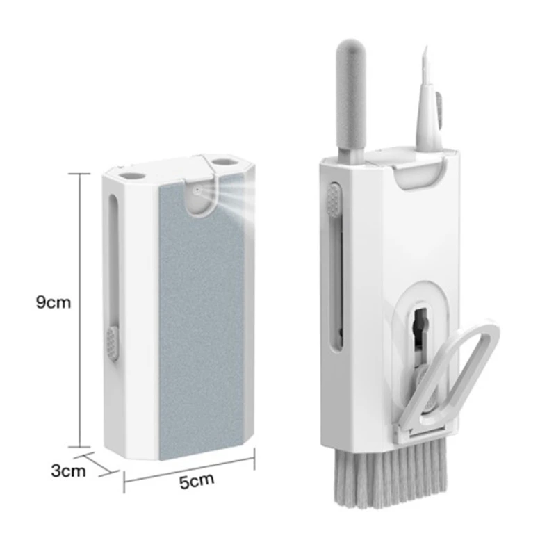 コンピュータークリーニングブラシキット,キーボードクリーナー,イヤホンクリーニングツールセット,イヤフォンクリーナー,キーキャッププーラーキット,8 in 1