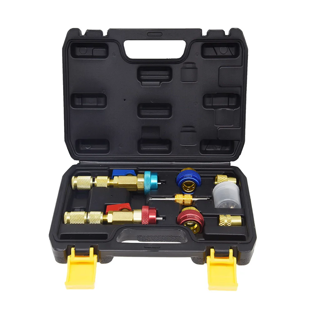 Upgraded A/C Valve Core Remover Tool Kit For Household Car AC For R22 R134a R1234yf Refrigerant Valve Pin Replacement Repair Set