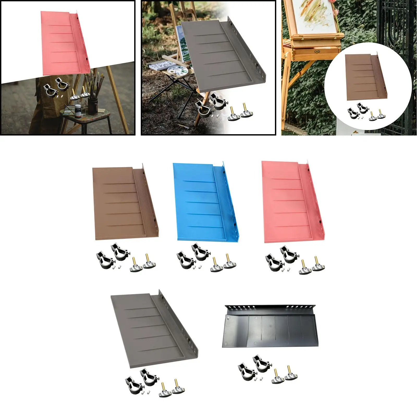 Detachable Easel Tray Shelf Storage Art Supplies Organizer Sketch Rack Tray for Drawing Tabletop Outdoor Indoor Enthusiasts Detachable Easel Tray Shelf Storage Art Supplies Organizer Sketch Rack Tray for Drawing Tabletop Outdoor Indoor Enthusiasts